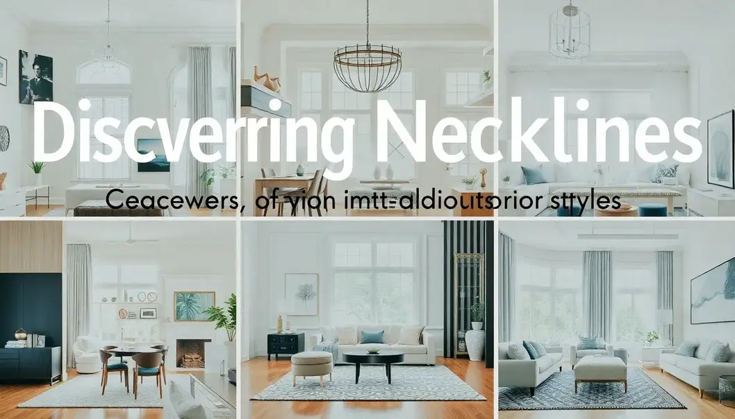 Interior design elements inspired by various fashion necklines.